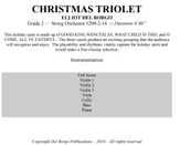 Christmas Triolet Orchestra sheet music cover